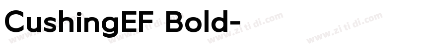 CushingEF Bold字体转换